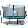 Brak wiosennej trampoliny 14 stóp z niebieską podkładką sprężynową